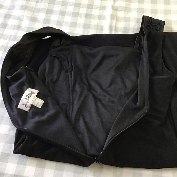 Joseph Ribkoff black dress silky sleeveless bodycon contemporary classic chic 8 - Picture 9 of 15